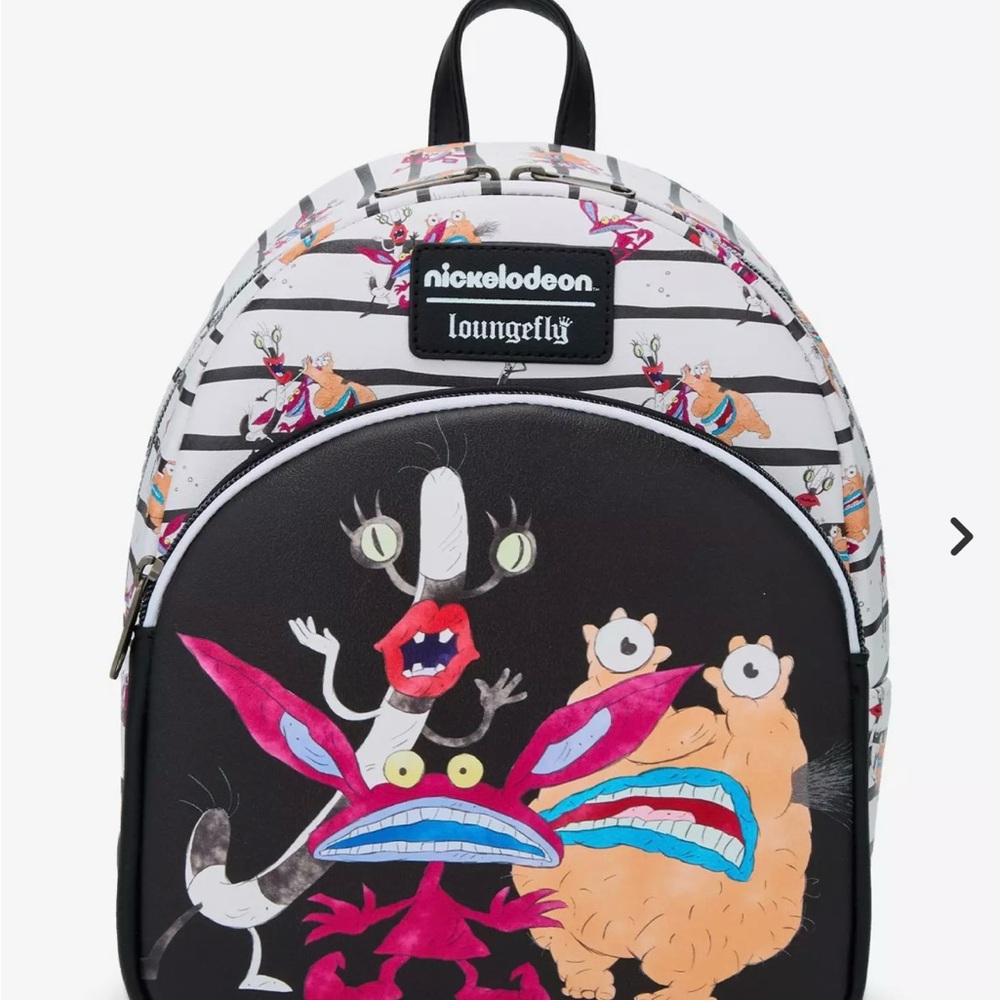 Loungefly Nickelodeon Black and White Backpack